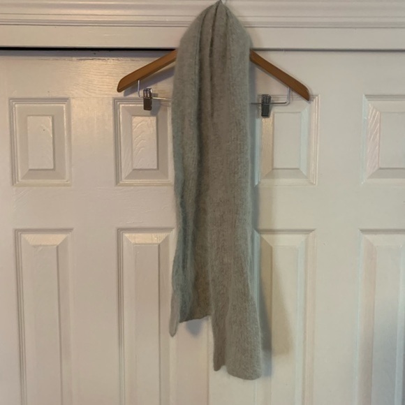 Light Grey Fuzzy Scarf - Picture 1 of 5